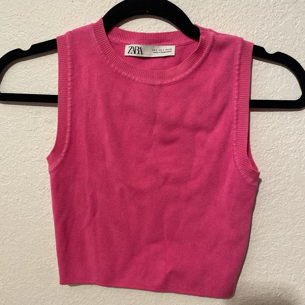 NWOT Zara ribbed crop top